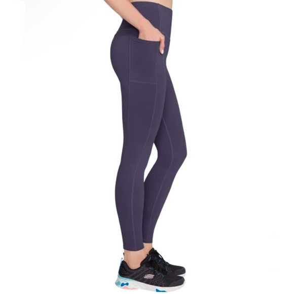 Skechers Ladies' GoStretch Luxe Tight Leggings Blue Medium - Picture 3 of 11